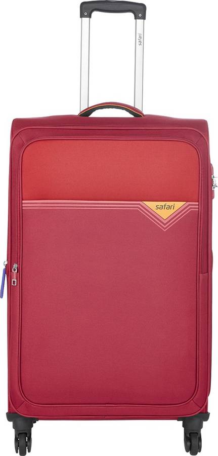 Medium Check-in Luggage (65 cm) - TRIGON 65 4W RED - Red