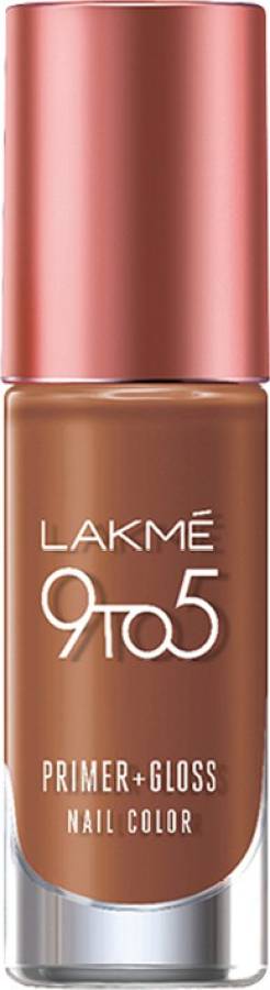 Lakmé 9 to 5 Primer + Gloss Nail Color Caramel Case Price in India