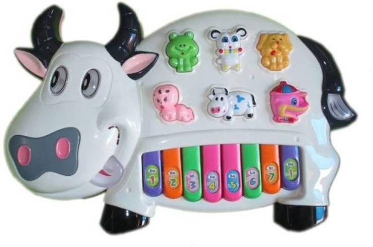 Deep Lights & Music Baby Cow Educational Interactive Piano
