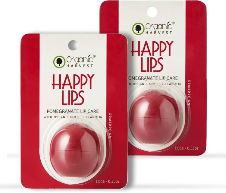 Organic Harvest Pomegranate Flavour Non Colored Lip Balm Enriched With Lanoin, For Dark Lips to Lighten, Lip Care for Dry & Chapped Lips, 100% Organic, Paraben & Sulphate Free For Girls & Women Pomegranate Price in India