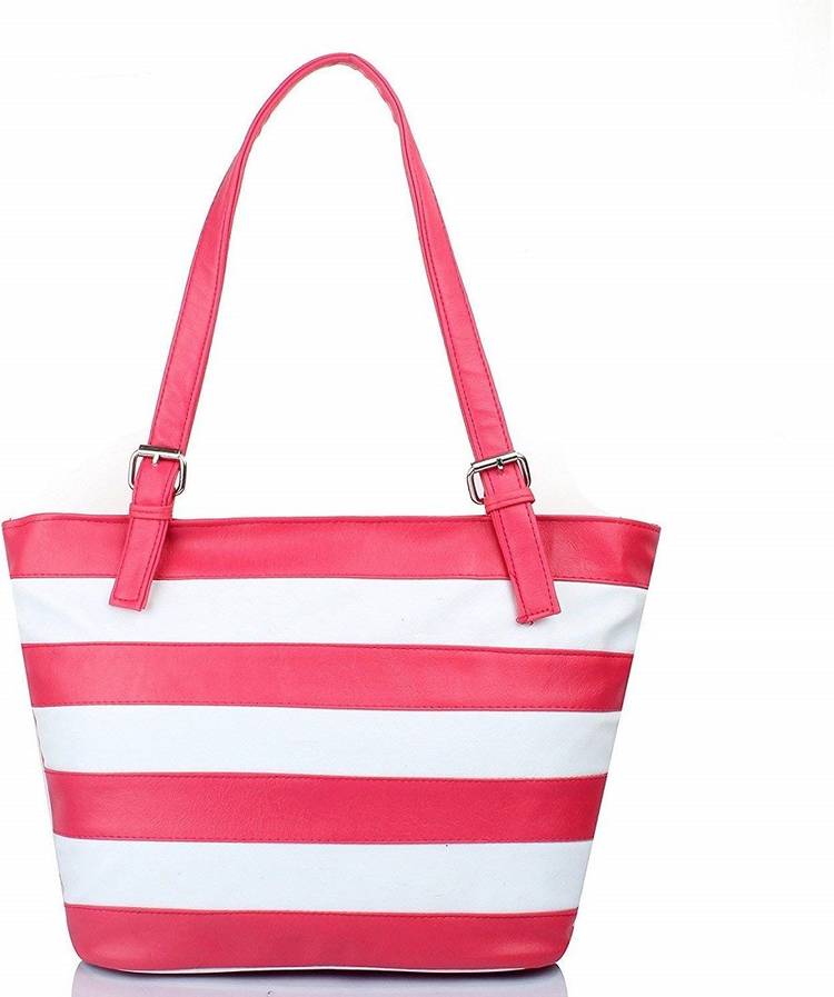 Women Pink, White Shoulder Bag