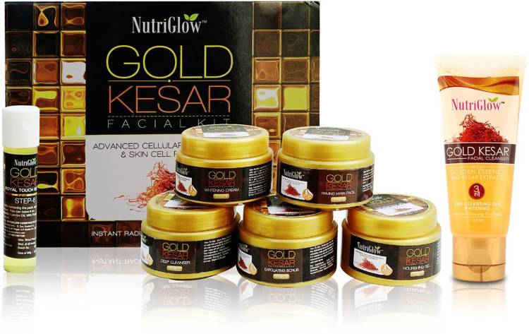 NutriGlow Gold Kesar Combo- Facial kit with face wash Price in India