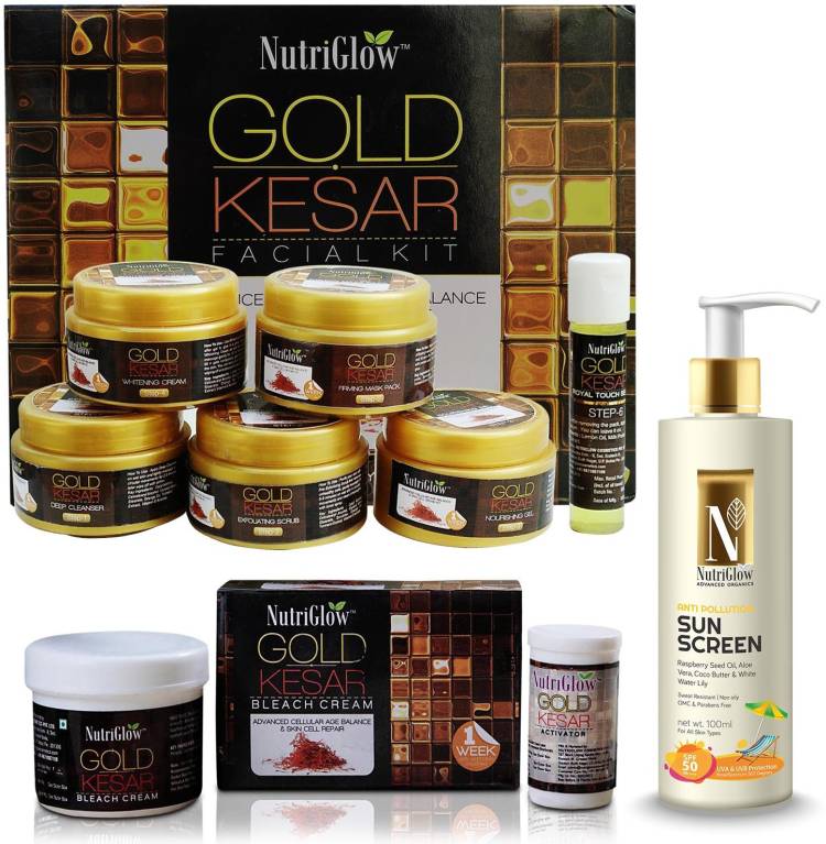 NutriGlow Gold Kesar Makeup Mania Summer Special Combo (Set of 3) Price in India