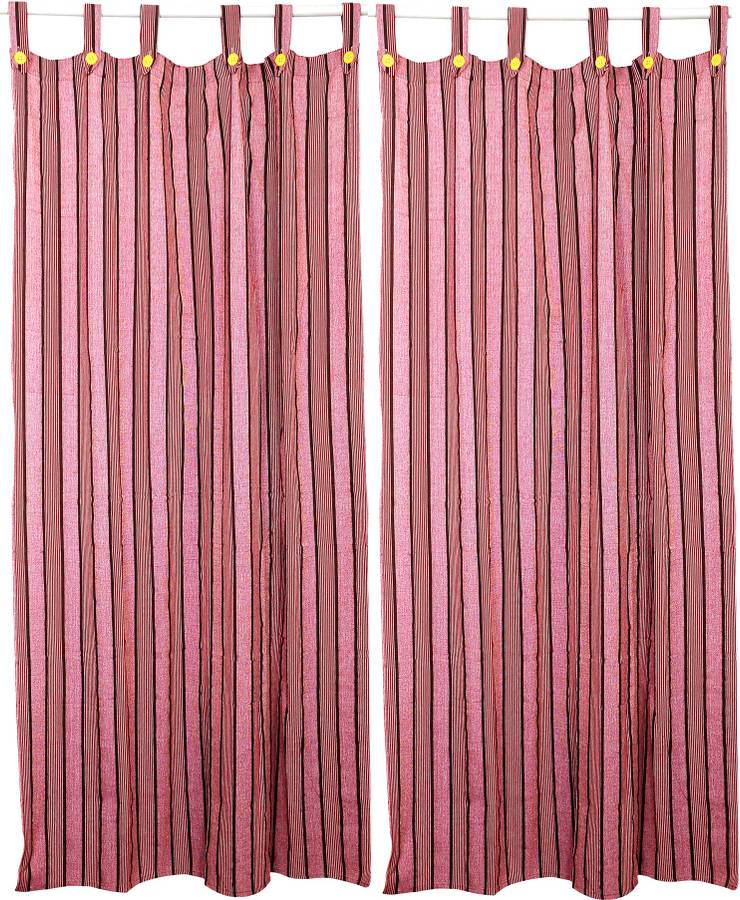 Alemah 199 cm (6 ft) Cotton Door Curtain (Pack Of 2)