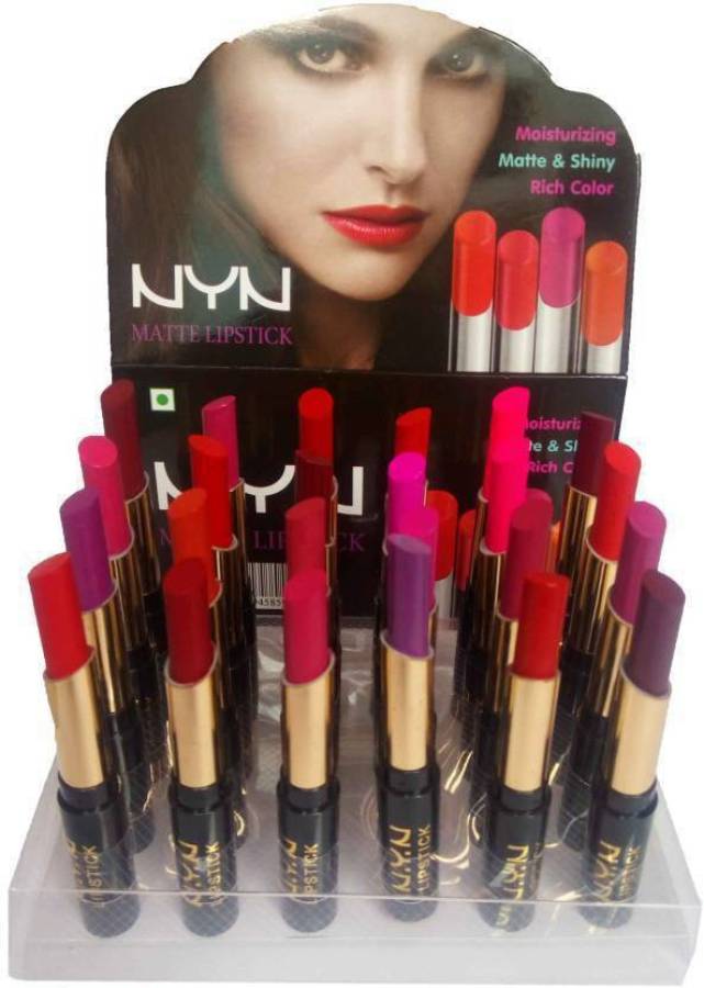 NYN Matte lipstick set of 24 (multicolor) Price in India