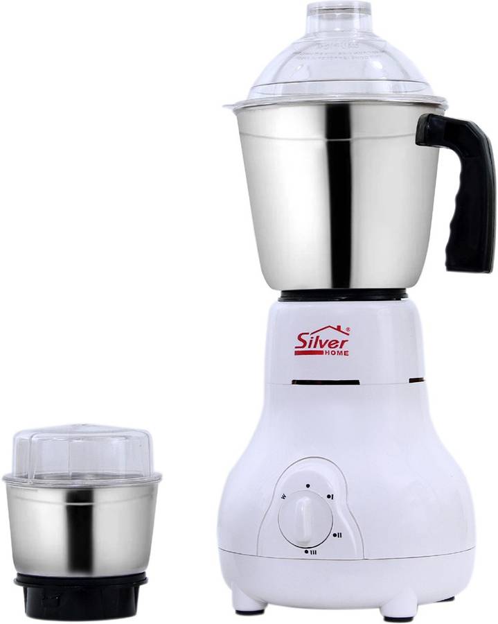 Silver Home MATKA01 450 Mixer Grinder (2 Jars, White)