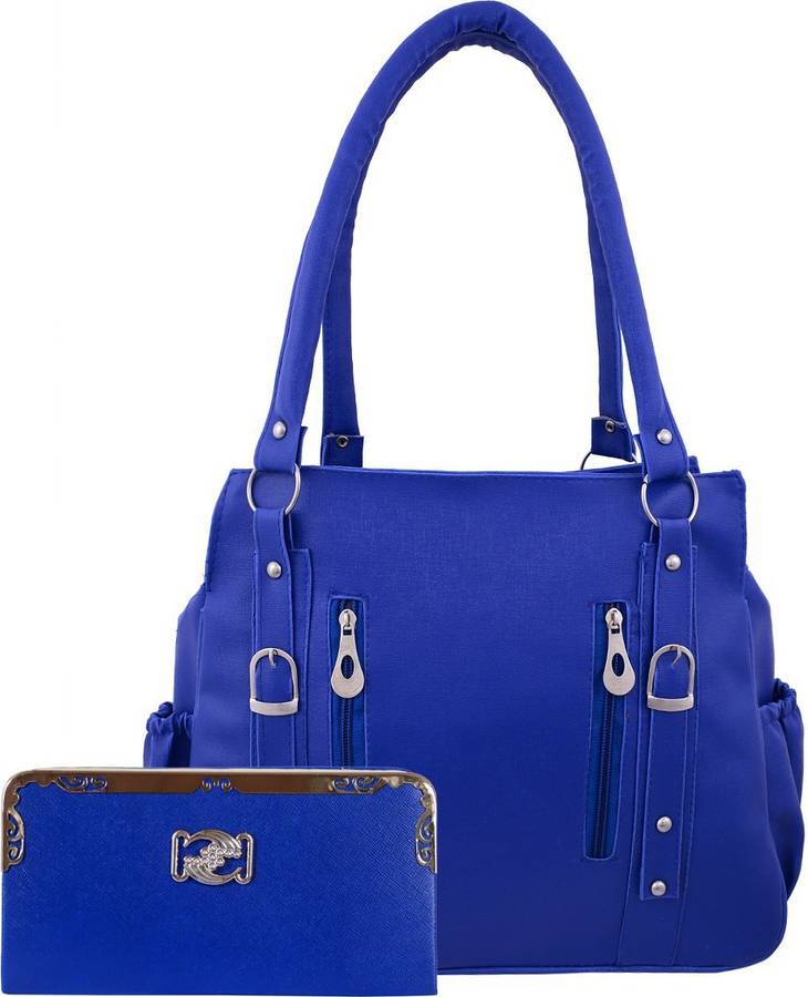 Blue Women Hand-held Bag