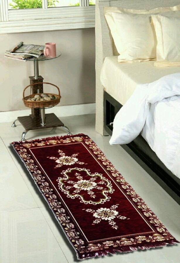 MR. BHORIA ENTERPRISES Maroon Cotton Runner