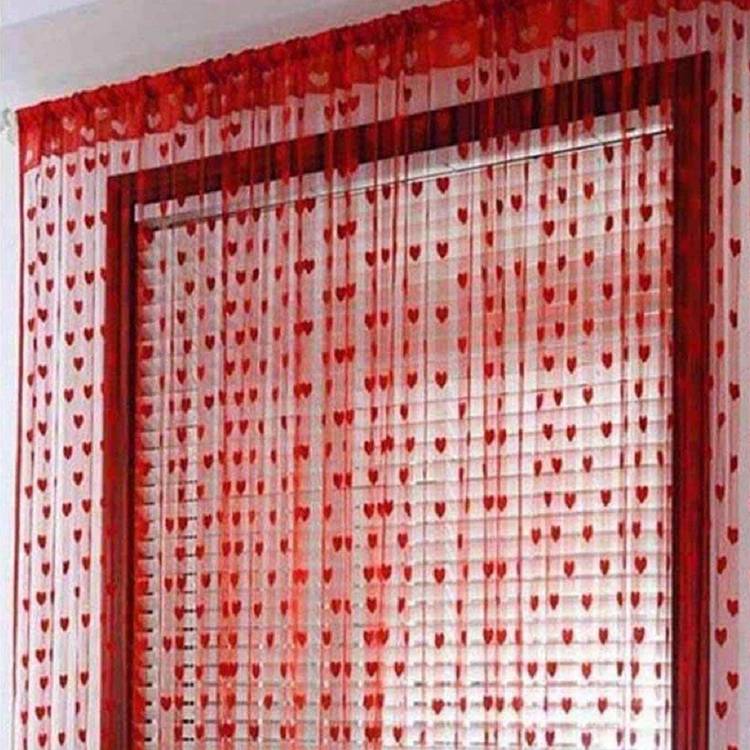 New panipat textile zone 183 cm (6 ft) Polyester, Tissue Window Curtain Single Curtain