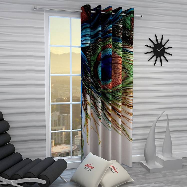 Home Sizzler 214 cm (7 ft) Polyester Door Curtain Single Curtain