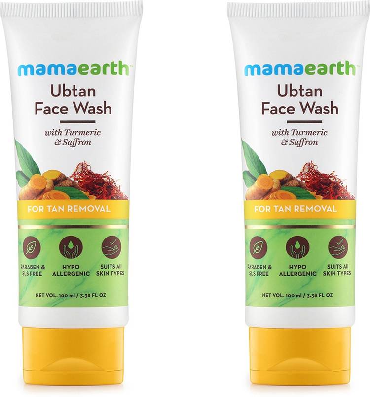 MamaEarth Ubtan Natural  with Turmeric & Saffron Face Wash