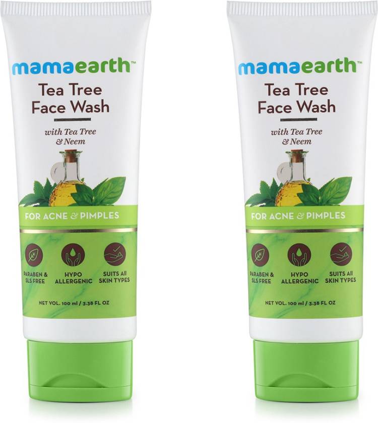 MamaEarth Tea Tree Natural  for Acne & Pimples Wash Face Wash Price in India