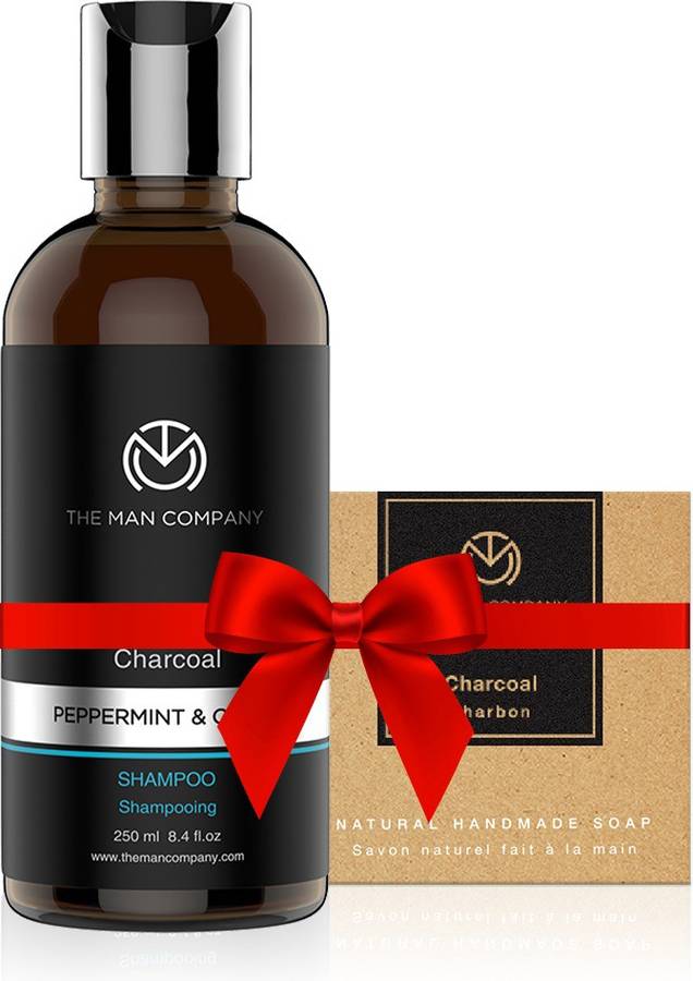 THE MAN COMPANY Anti Pollution Combo (Charcoal Shampoo + Charcoal Soap)