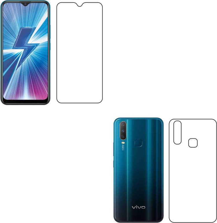 Sajni Creations Front and Back Screen Guard for Vivo Y15, Vivo Y17, Vivo Y12, Vivo U10