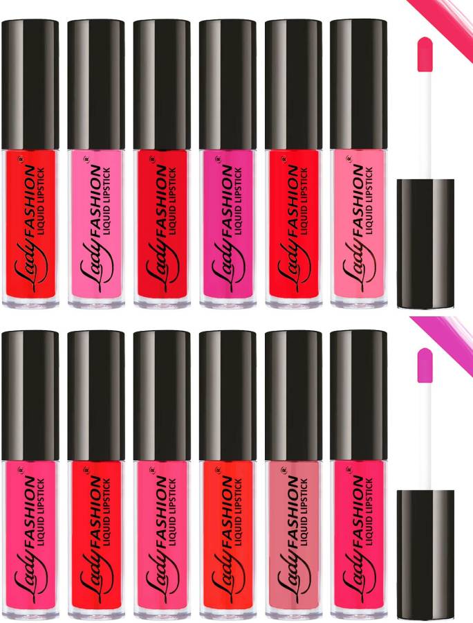 Lady FASHION Waterproof Hi-Quality Matte Liquid Lipsticks Price in India