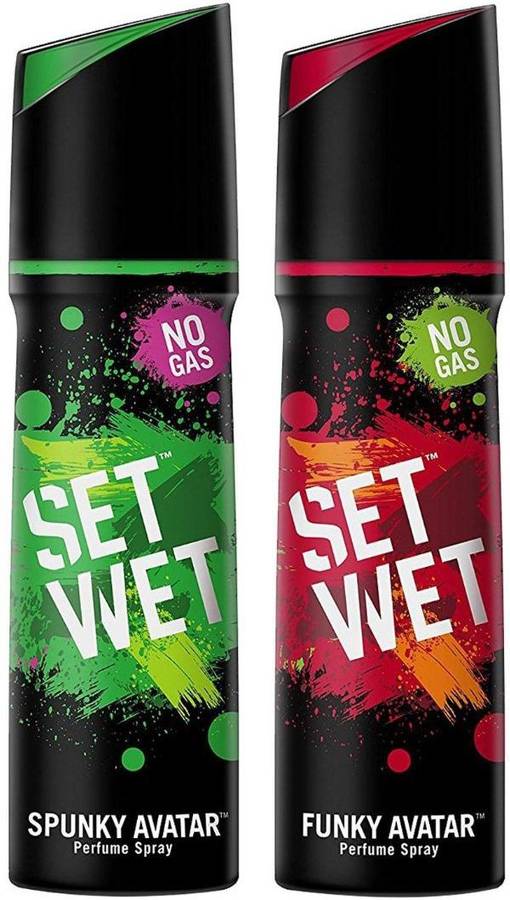 Set Wet Spunky and Funky Avatar Perfume Body Spray  -  For Men