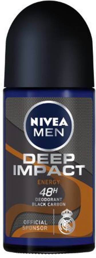 NIVEA MEN MEN Deep Impact Energy Roll-On Deodorant Roll-on  -  For Men