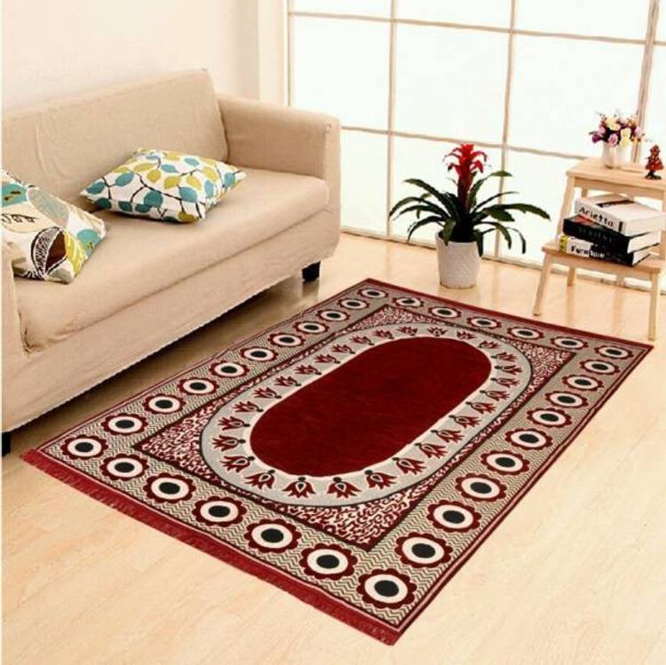 vats Multicolor, Red Cotton Carpet