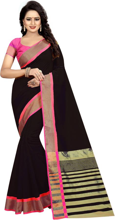 Printed Fashion Cotton Blend Saree