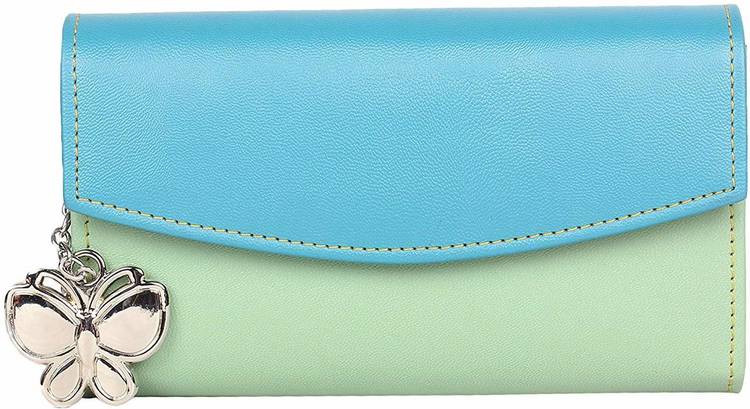 Casual Blue, Green  Clutch