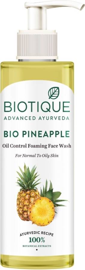 BIOTIQUE Bio Pineapple oil Control Foaming  Face Wash Price in India