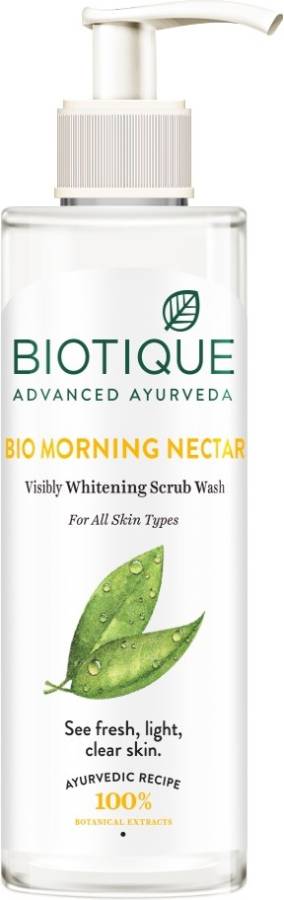 BIOTIQUE Bio Morning Nectar Whitening Scrub Wash Face Wash Price in India
