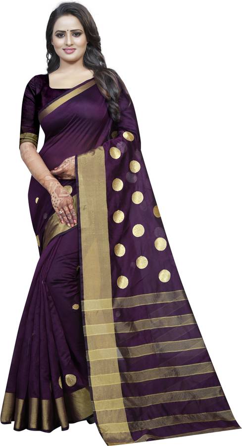 Embroidered Bollywood Cotton Silk Saree