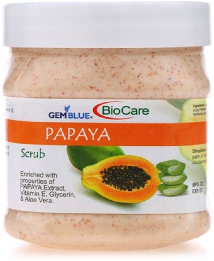 BIOCARE Gemblue Papaya Scrub, PACK OF 1 Scrub Price in India