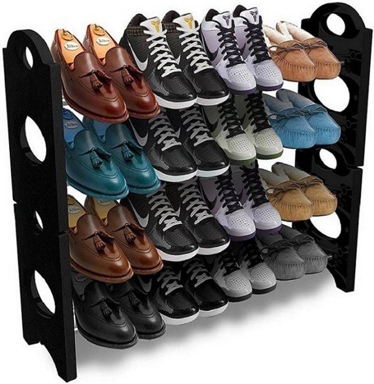 Amazedeals HOME/KITCHEN STORAGE Plastic Collapsible Shoe Stand