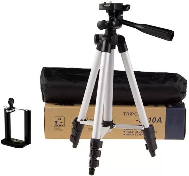 HighSeas 3110 Tripod Stand With 3-Way Head Tripod for Digital Camera DV Camcorder, Tripod 3110 with mobile Phone holder mount Tripod Kit, Tripod Ball Head, Tripod Bracket, Tripod Clamp