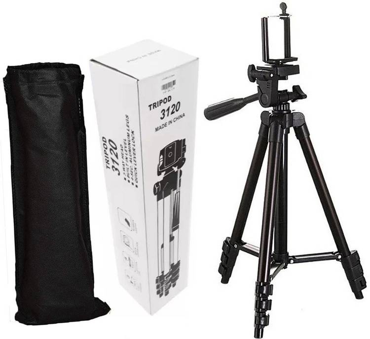 M S Megaslim Tripod-3110 Portable Adjustable Aluminum Lightweight Camera Stand With Three-Dimensional Head & Quick Release Plate Tripod,DSLR Tripod Tripod Kit, Monopod, Monopod Kit Tripod