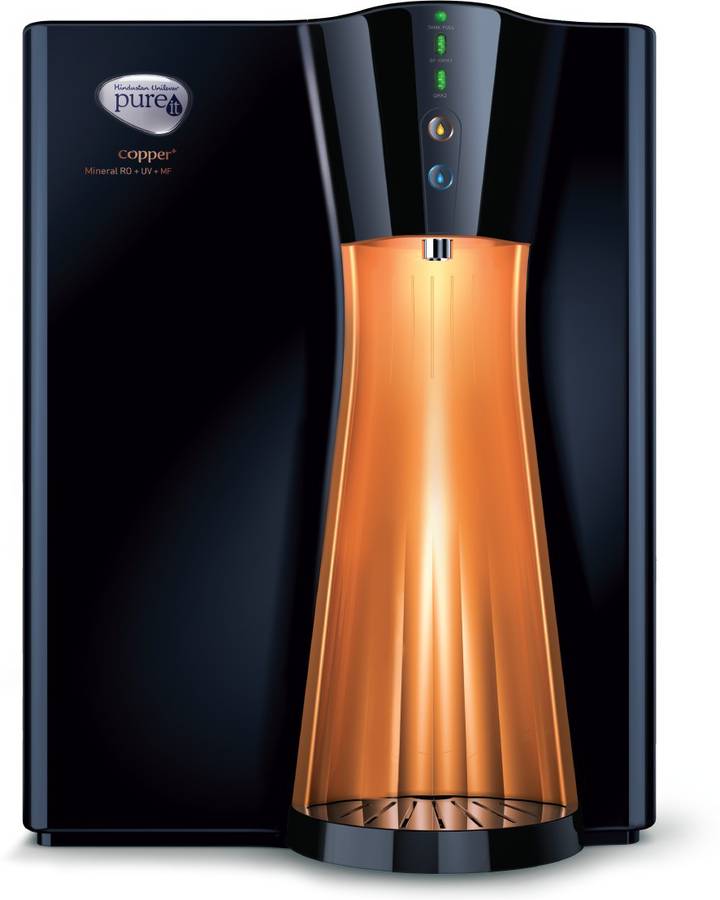 Pureit by HUL Copper+Mineral RO+UV+MF 8 L RO + UV Water Purifier with Copper Charge Technology