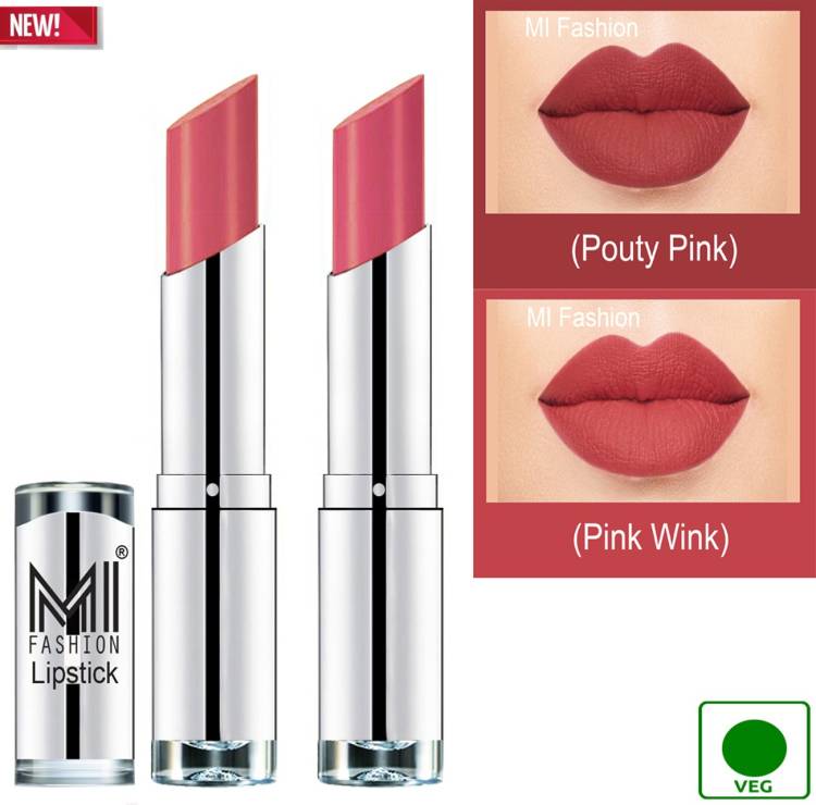 MI FASHION 100% Veg and Vitamin e Enriched Long Stay Soft Matte Addiction Lipstick Code-476 Price in India