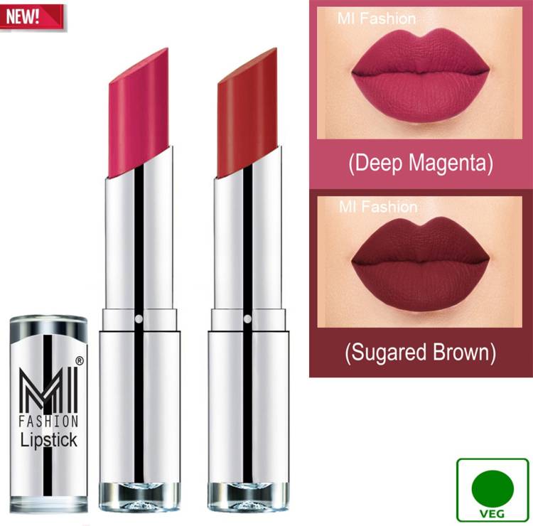 MI FASHION Color Riche Creme Matte Sexy Lipsticks Code no 55 Price in India