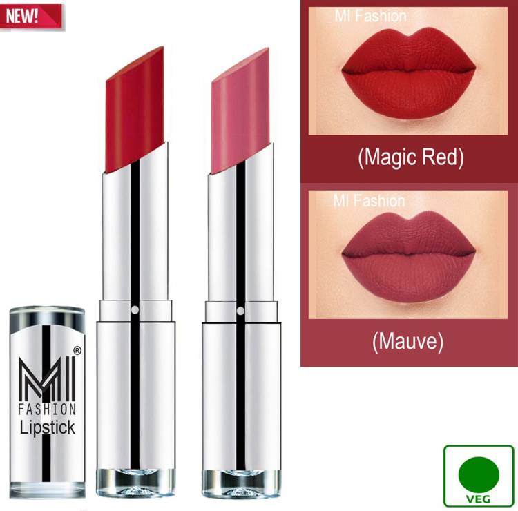 MI FASHION 100% Veg and Vitamin e Enriched Long Stay Soft Matte Addiction Lipstick Code-300 Price in India