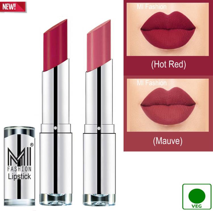 MI FASHION 100% Veg and Vitamin e Enriched Long Stay Soft Matte Addiction Lipstick Code-338 Price in India