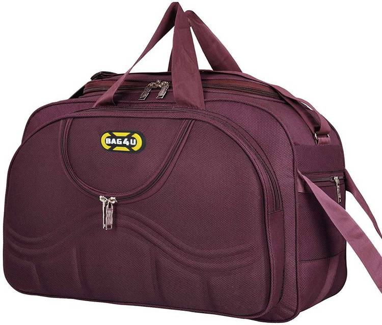 Nice Line Bag4u Waterproof Polyester 40 L Purple Lightweight Travel Duffel Bag with 2 Wheels Travel Duffel Bag