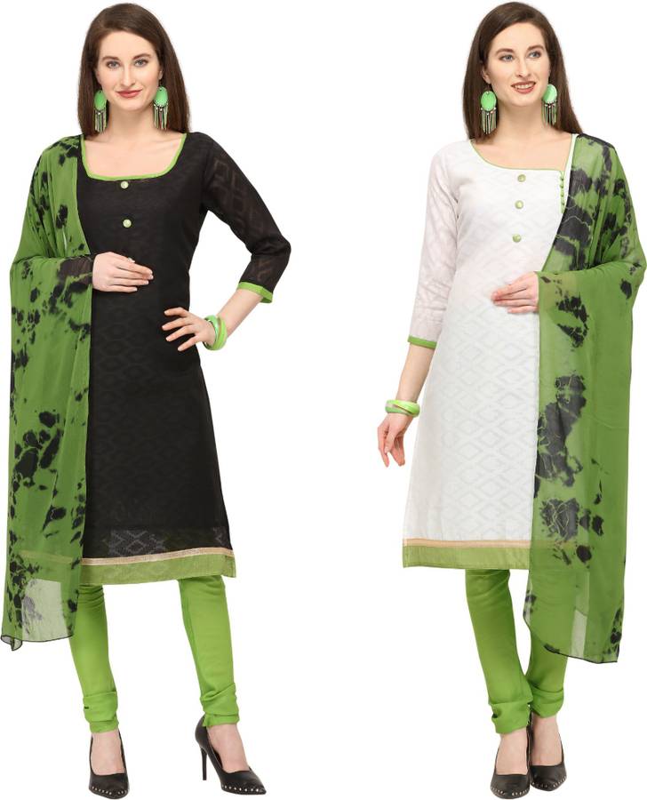 EthnicJunction Cotton Solid Salwar Suit Material