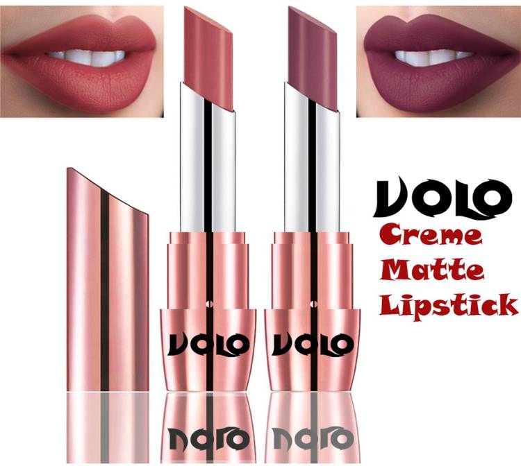 Volo Perfect Creamy with Matte Lipsticks Combo, Lip Gifts to love Code-21 Price in India
