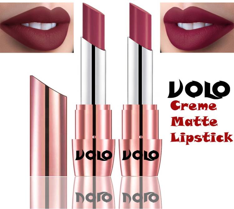 Volo Perfect Creamy with Matte Lipsticks Combo, Lip Gifts to love Code-07 Price in India