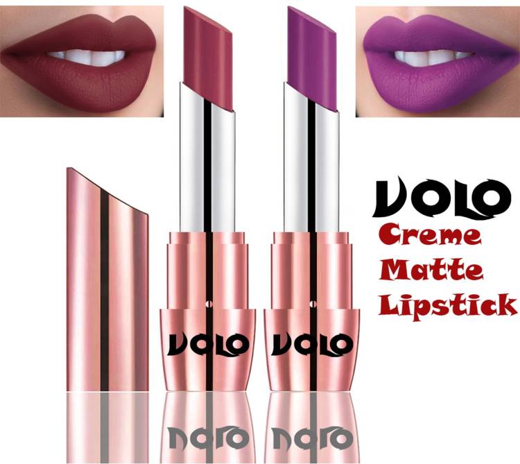 Volo Perfect Creamy with Matte Lipsticks Combo, Lip Gifts to love Code-16 Price in India
