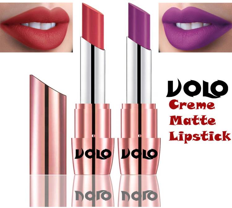 Volo Perfect Creamy with Matte Lipsticks Combo, Lip Gifts to love Code-47 Price in India
