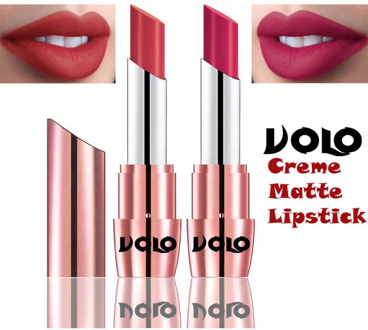 Volo Perfect Creamy with Matte Lipsticks Combo, Lip Gifts to love Code-44 Price in India