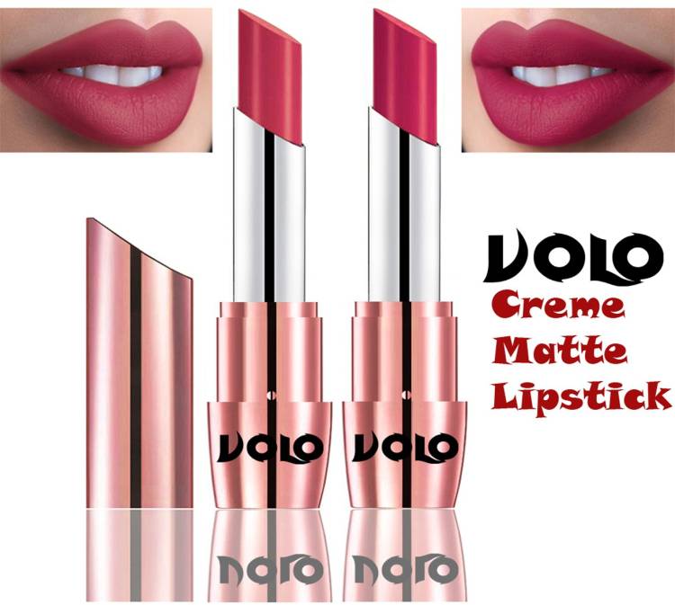 Volo Perfect Creamy with Matte Lipsticks Combo, Lip Gifts to love Code-128 Price in India