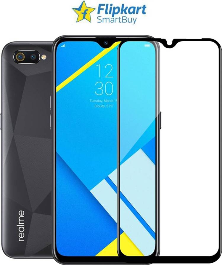 Flipkart SmartBuy Edge To Edge Tempered Glass for Realme C2, OPPO A1K, Gionee Max