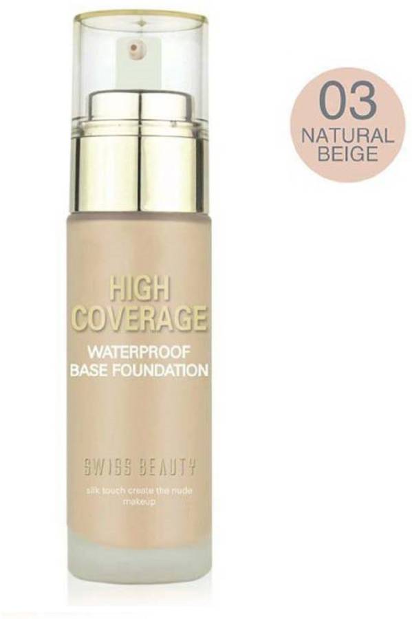SWISS BEAUTY High Coverage Waterproof Base  Foundation Price in India