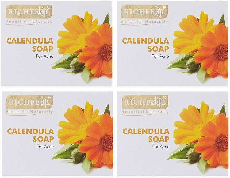 Richfeel RF09_Calendula_Acne_Soap_75_g (Pack Of 4)