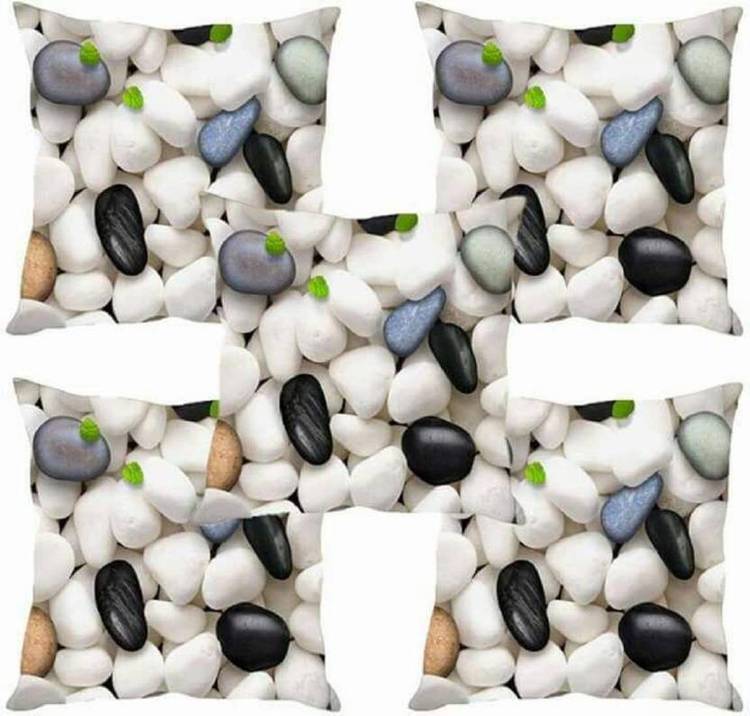 Blue Dot Self Design Cushions Cover