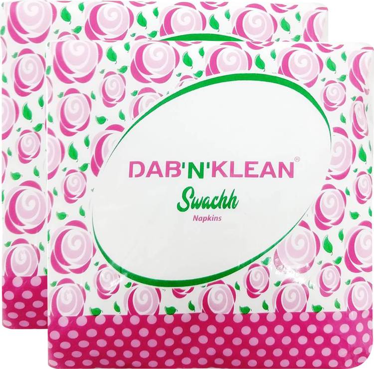 Dab N Klean Serviettes White Napkins