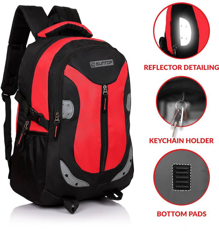 Neo 9 26 Ltr Black & Red Casual 26 L Backpack